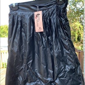 Pleather skirt black